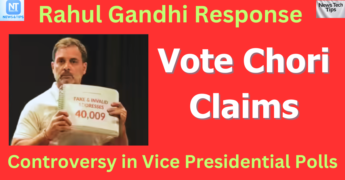 Rahul Gandhi Response to Vote Choori Claims in Vice Presidential Polls 2025 | Times Now Exclusive