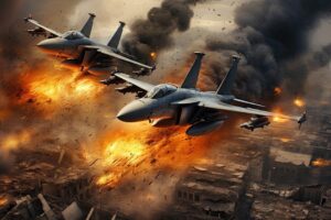 jet, airplane, plane, aircraft, flight, war, aviation, military, flying, army, bomb, bombing, explosion, fire, smoke, explode, gaza, palestine, israel, occupation, genocide, missile, ai generated